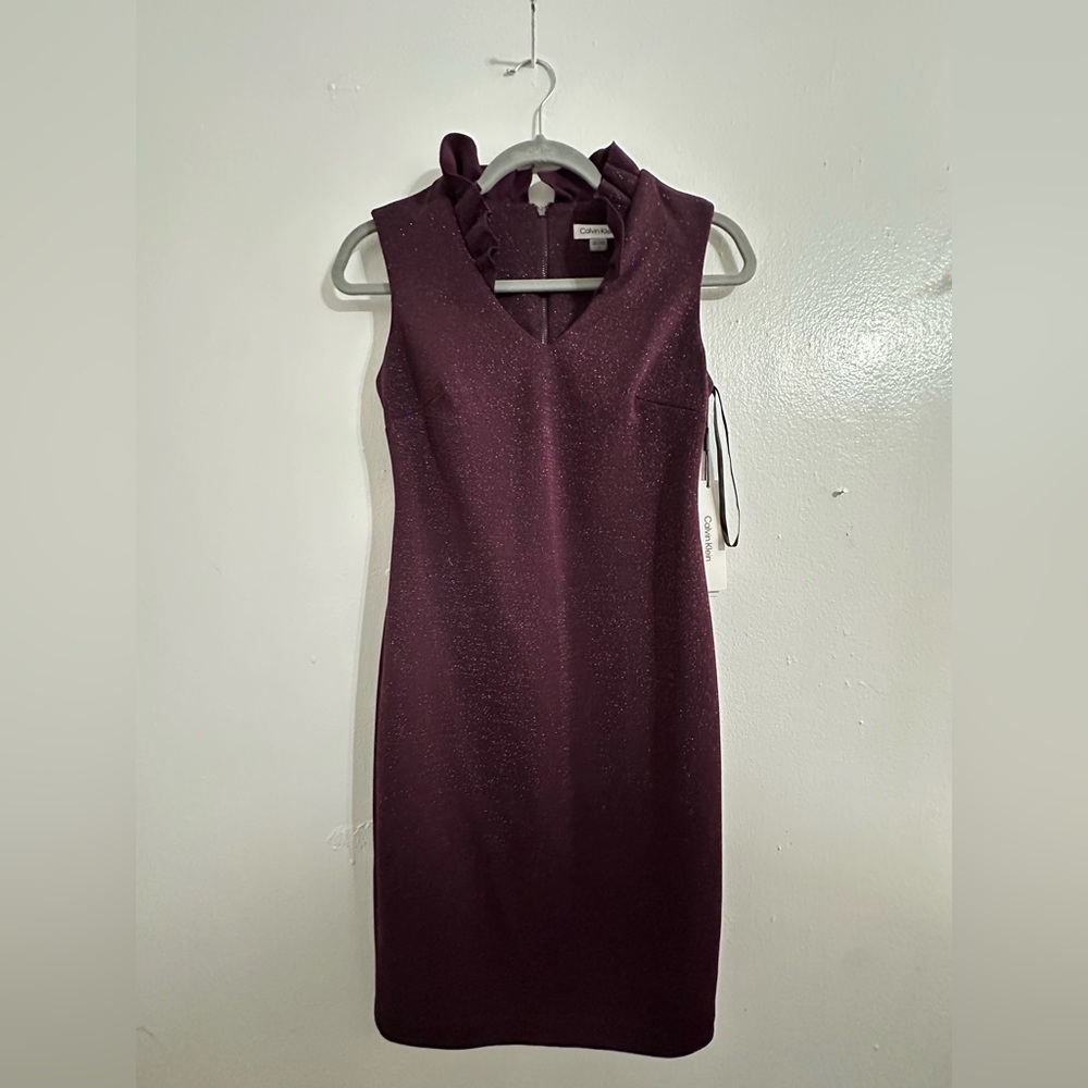Purple Sparkly Calvin Klein Dress